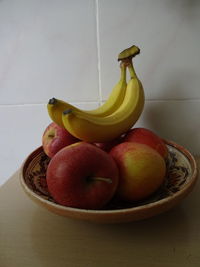 Close-up of food on table