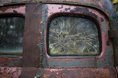 Full frame shot of rusty car