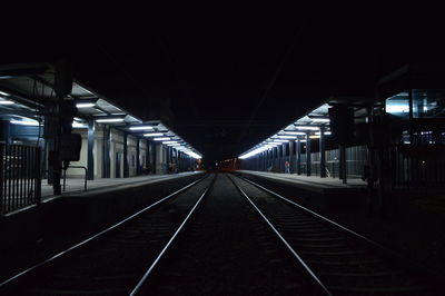 Railroad station platform