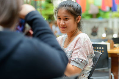 Portrait of happy girl