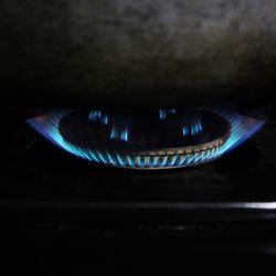 Close-up of lit candles