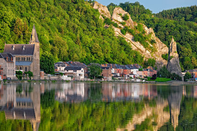 View of picturesque dinant city. belgium