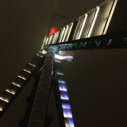 Low angle view of spiral staircase