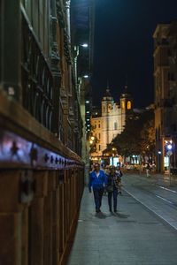 People walking on street