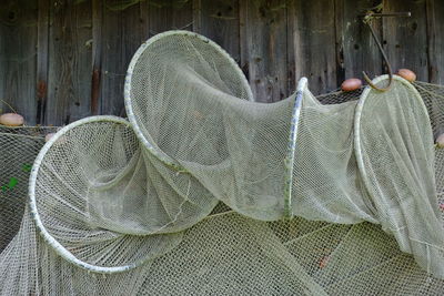 Close-up of fishing net