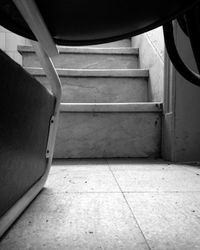 Empty staircase in building