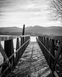 View of bridge over sea against sky