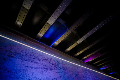 Low angle view of illuminated lights