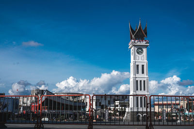 Traditional building against blue sky