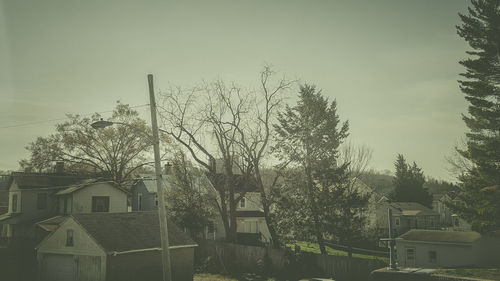 Built structure with trees in background