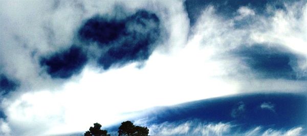 Low angle view of clouds in sky