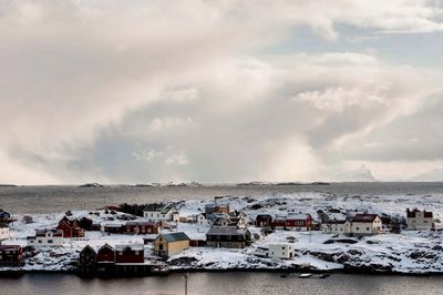 Panoramic view of sea against sky