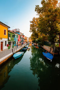 Boats in canal