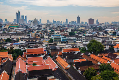 View to the cityscape of bangkok thailand southeast asia