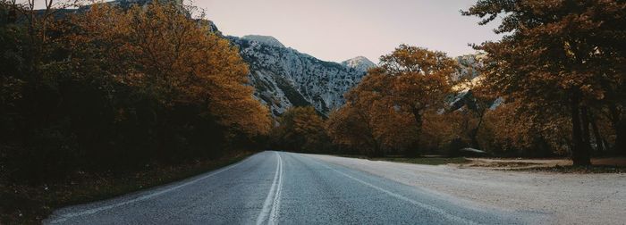 Road passing through mountains