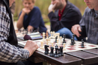 People playing on table