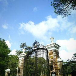 Low angle view of building against sky