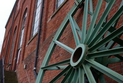 Close-up view of brick wall