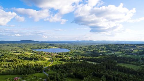 Scenic view of landscape against sky