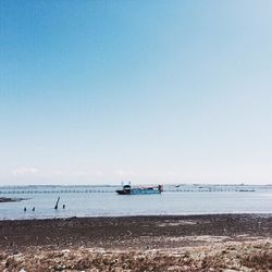 Boats in sea