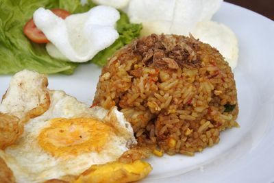 Close-up of food in plate