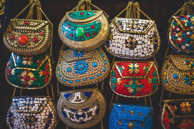 Multi colored decorated for sale in market