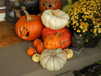 Pumpkin on field