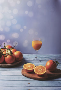 Close-up of fruits on table