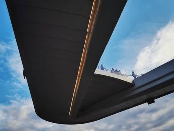 Low angle view of bridge against sky