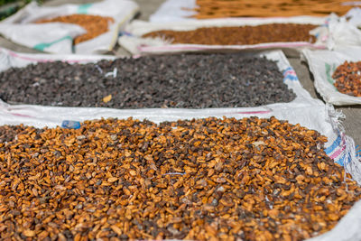 Close-up of food at market stall