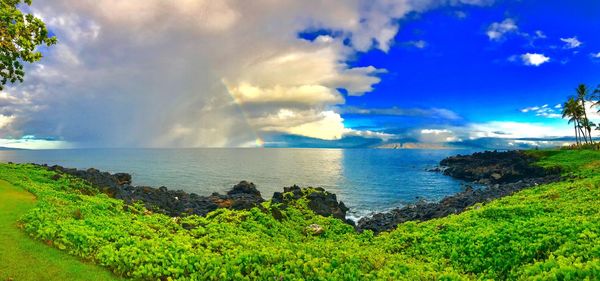 Panoramic view of sea against sky