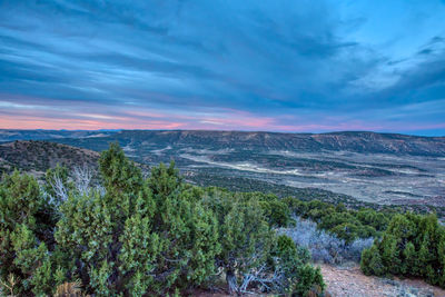 Scenic view of landscape against sky