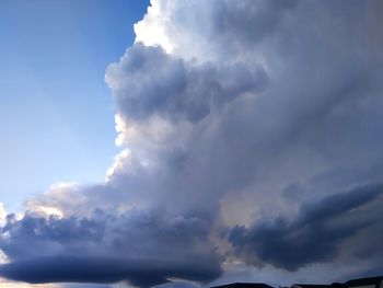 Low angle view of clouds in sky