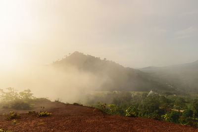 Scenic view of landscape against sky