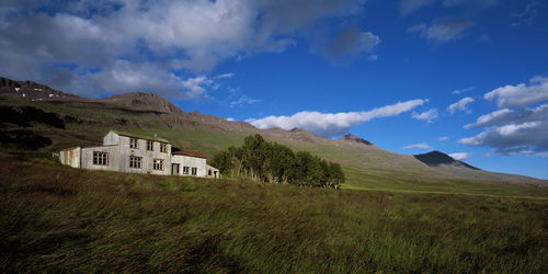 Abandoned hospital in the remote east fjords of iceland