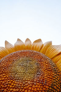Close up up plastic sunflower