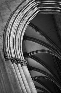 Low angle view of spiral staircase