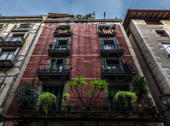 Low angle view of building against sky