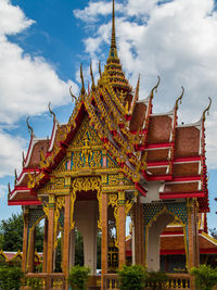 Low angle view of traditional building