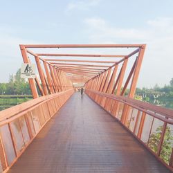 View of footbridge