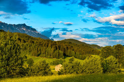 Scenic view of landscape against sky