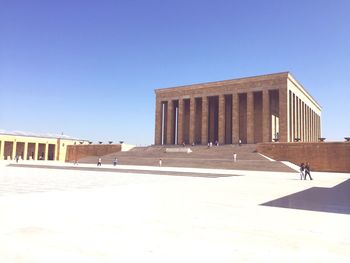 View of historical building against clear sky