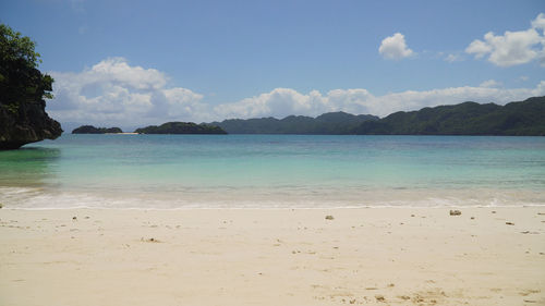 Scenic view of sea against sky