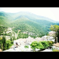 Houses on hill