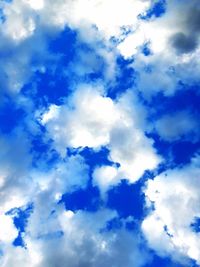 Low angle view of clouds in sky