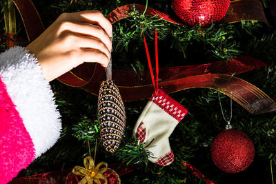 Close-up of christmas decoration