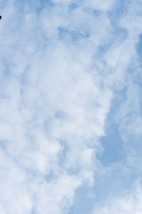 Low angle view of clouds in sky