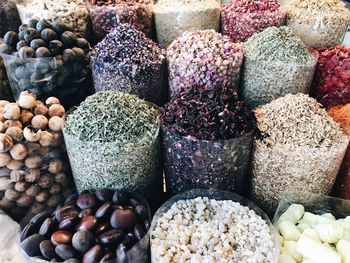 Full frame shot of pebbles for sale at market