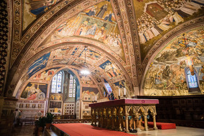 Interior of cathedral and building