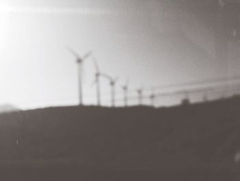 Windmills on the landscape
